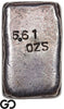 US Mint San Francisco 5.61 oz .99975 Fine Silver Poured Bar #788 Rare