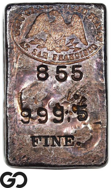 US Mint San Francisco Assay Office 6.28 oz .9995 Fine Silver Ingot Bar #855