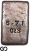 US Mint San Francisco 5.71 oz .9995 Fine Silver Ingot Bar Vintage Bullion #868