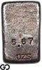 US Mint San Francisco 5.67 oz .9995 Fine Silver Poured Bar Vintage Bullion #1092