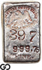 US Mint San Francisco 6.38 oz .99975 Fine Silver Ingot Bar #397 Rare