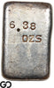 US Mint San Francisco 6.38 oz .99975 Fine Silver Ingot Bar #397 Rare