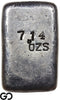 US Mint San Francisco 7.14 oz .99975 Fine Silver Poured Bar #1237 Vintage