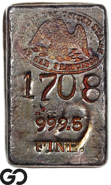 US Mint San Francisco Assay Office Silver Ingot Bar 6.35 oz .9995 Fine #1708-6