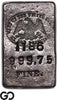 US Mint San Francisco 4.74 oz .99975 Fine Silver Ingot Bar #1186 Rare