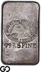 US Mint San Francisco 6.35 oz .9995 Fine Silver Vintage Poured Bar