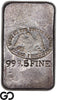 US Mint San Francisco 6.35 oz .9995 Fine Silver Vintage Poured Bar