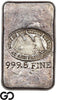 US Assay Office San Francisco 6.58 oz .9995 Fine Silver Poured Bar Ingot