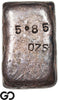 San Francisco Mint Assay Office 5.85 oz Silver Ingot Bar #437 .99975 Fine