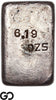 US Mint San Francisco 6.19 oz .9995 Fine Silver Poured Bar #580-7 Vintage Rare
