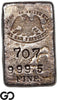 US Mint San Francisco Assay Office 5.38 oz .9995 Fine Silver Ingot Bar #707