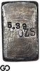 US Mint San Francisco 5.39 oz .9995 Fine Silver Poured Bar #708 Rare