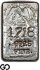 San Francisco Mint 6.51 oz .9995 Fine Silver Poured Bar #1718-6 Vintage Bullion