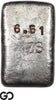 San Francisco Mint 6.51 oz .9995 Fine Silver Poured Bar #1718-6 Vintage Bullion