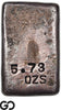 US Mint San Francisco Poured Silver Bar 5.73 oz .99975 Fine #1382 Rare