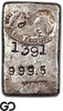 US Assay Office San Francisco 5.67 oz .9995 Fine Silver Ingot Bar #1391