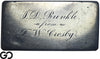 19th Century Silver & Gold Ingot Bar, Ag: .951 Fine, Au: .006 Fine, TW: 22.22 oz