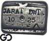 1860 Parsons & Co Assayers CO. Territory Silver Ingot Bar Rare Fantasy Piece