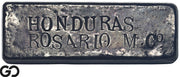Honduras Rosario Mining Co. Vintage Silver Ingot Bar Rare Bullion