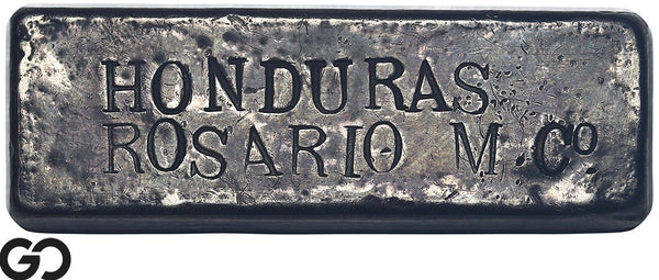 Honduras Rosario Mining Co. Vintage Silver Ingot Bar Rare Bullion