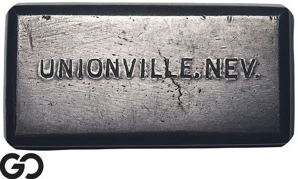Unionville Nevada Vintage Poured Silver Bar Ingot Bullion