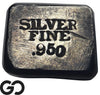 Kate Meek Hand Poured Silver Bar 5.30 oz .950 Fine Silver Bullion