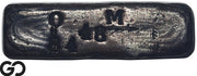 Vintage Hand Poured Silver Bar OM $4.48 Hallmark Monetized Bullion Ingot