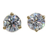 14K Yellow Gold Diamond Earrings, 0.75CTTW Lab-Grown Diamond Stud Earrings