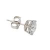 14K White Gold Diamond Earrings, 2.00CTTW Lab-Grown Round Diamond Earrings