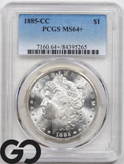 1885-CC Morgan Silver Dollar Silver Coin PCGS MS-64+ ** Plus Grade | Super PQ!