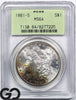 1881-S Morgan Silver Dollar Silver Coin PCGS MS-64 ** Old Green Holder!